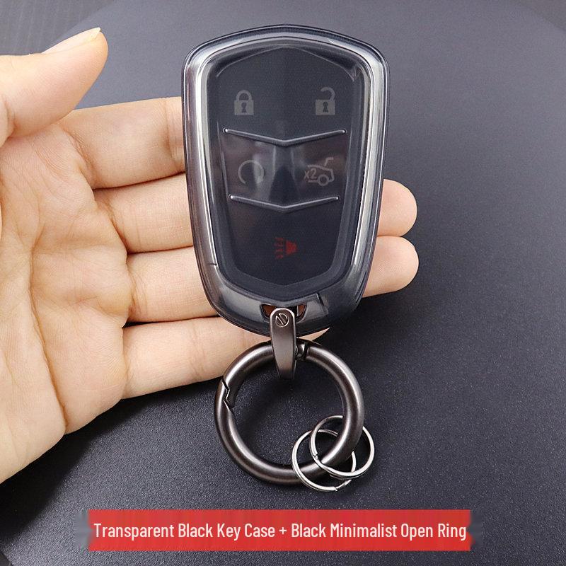 Transparent Full Coverage Key Case for Cadillac XT4 XT5 XT6 CT6 ATSL CTS XTS