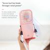 USB Charging Portable Neck Hanging Fan, Handheld Small Fan, Outdoor Mini Folding Fan, Office Desktop Stand Small Fan