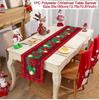 Christmas Table Runner Merry Christmas Decorations For Home 2024 Cristmas Table Flag Cover Navidad Noel Gift New Year Tablecloth