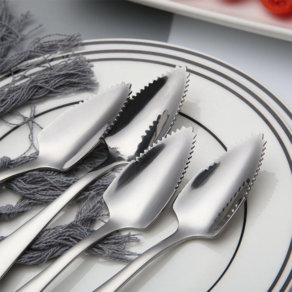 Kitchen Citrus Serrated Edge Scraping Multifunctional Kiwi Scoop Fruit Puree Tool Baby Food Processer Grapefruit Spoon