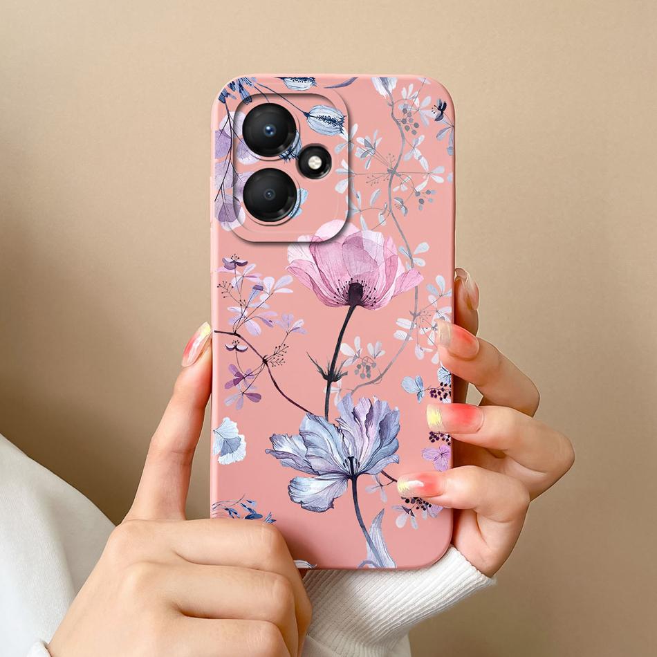 For Infinix Hot 30 Play 30i Phone Case Cartoon Liquid Silicone Full Protection Anti Drop Cover For Infinix Hot30 30Play Bumper