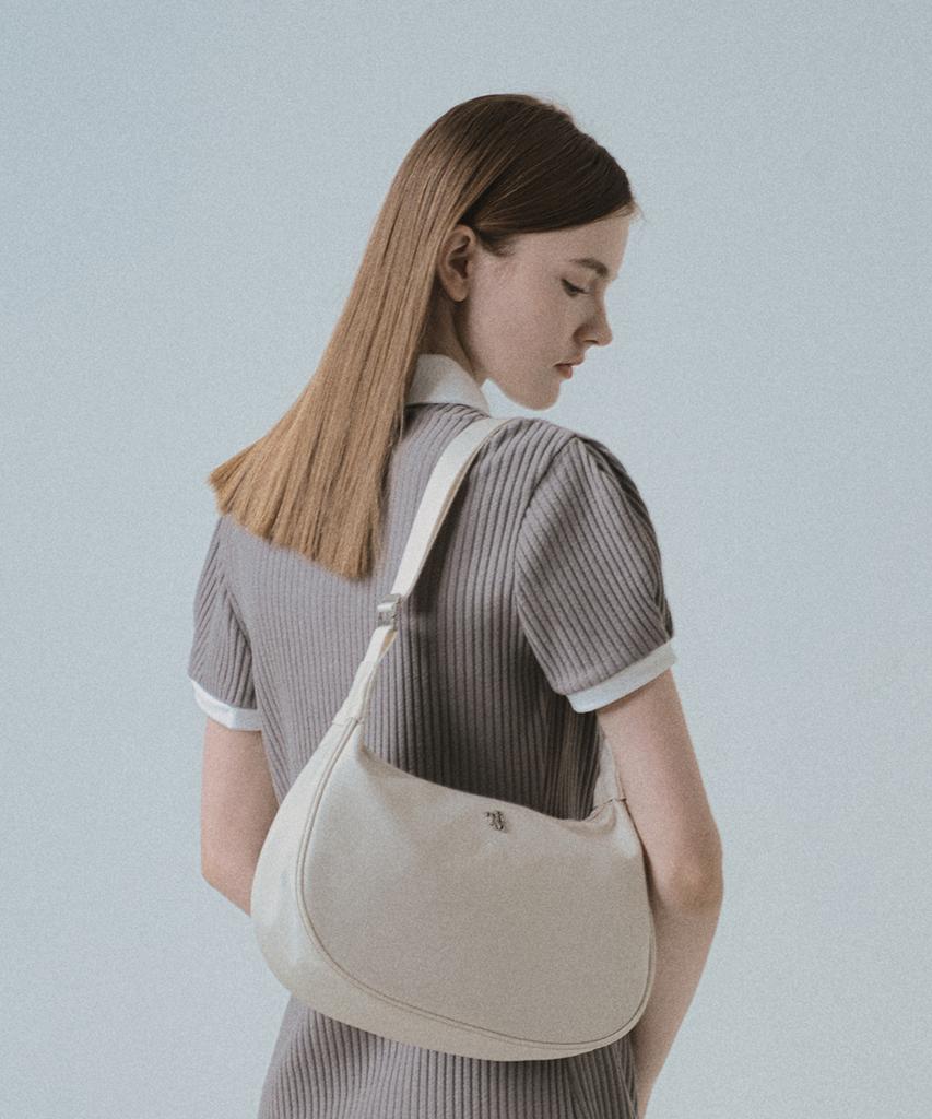 Trm Trm Recycled Big Slime Nylon Hobo Bag Ivory