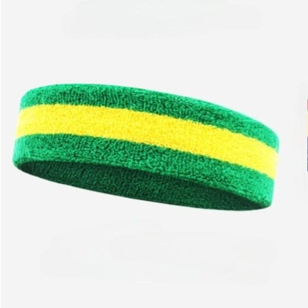 Rainbow Sweat Absorbent Headband for Sports Running Fitness Cotton Towel Hair Band Men and Women Sports Safety