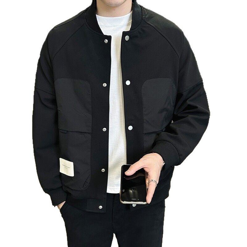 High-End Hong Kong Style Jacket Men'S Jacket Spring And Autumn New Casual Baseball Uniform Men'S Handsome Top Trendy Brand