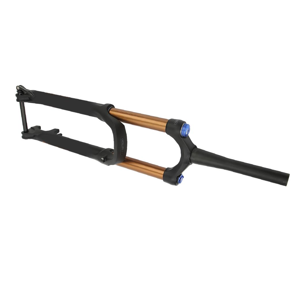 27.5 Inch Mountain Bike Suspension Fork 175mm Stroke Bicycle Front Fork Tapered Steerer Manual Lockout Gold