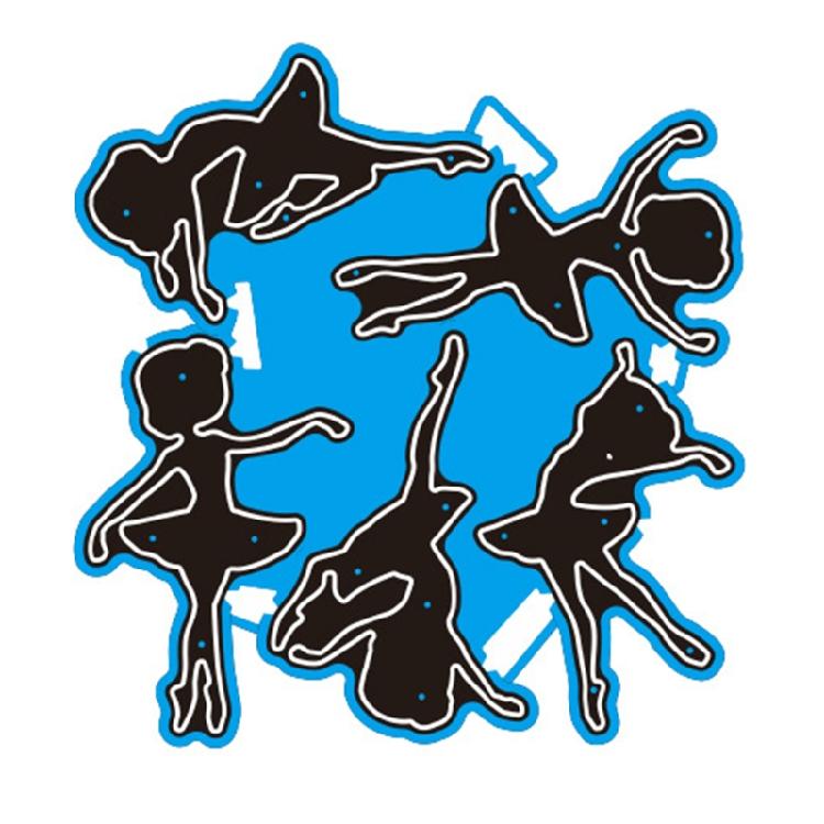 Metal Die Cut Embossing Molds Molds Ballet Girl Cutting Dies for Photo Card Scrapbooking Decorations