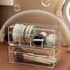 Plastic Transparent Storage Box Large Capacity Cosmetic Storage Box Makeup Brush Holder  Bedroom