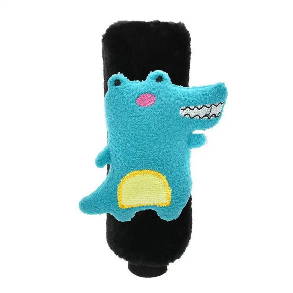 Cute Cartoon Car Gear Shift Cover Soft Plush Auto Shifter Hand Brake Case Seat Belt Rearview Mirror Cover Car Accessories