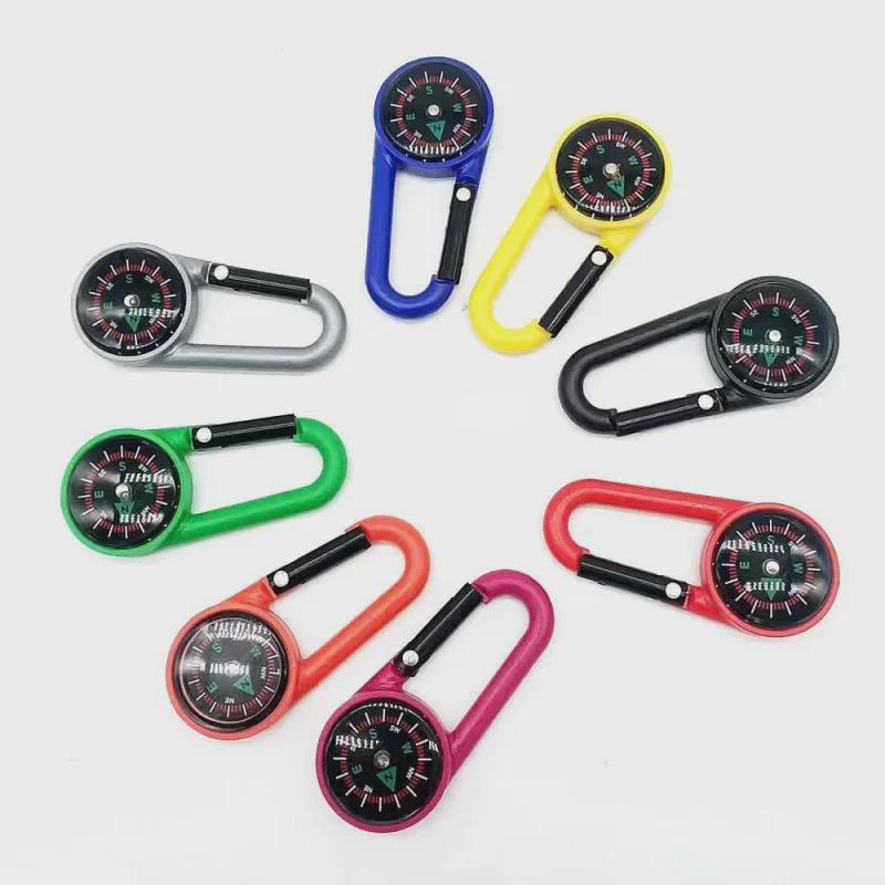 Multi-Function Mountaineering Magnetized Compass with Quick-Hang Backpack Buckle