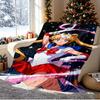 Sailor Moon Pattern Blanket for Home Decoration, Bed, Sofa, Car Travel, Camping, Suitable for All Seasons, Birthday Christmas Gift