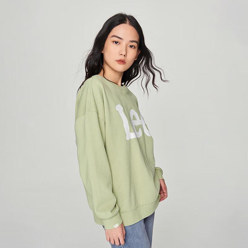 Lee Women's Loose Fit Logo Print Long-Sleeve Sweatshirt