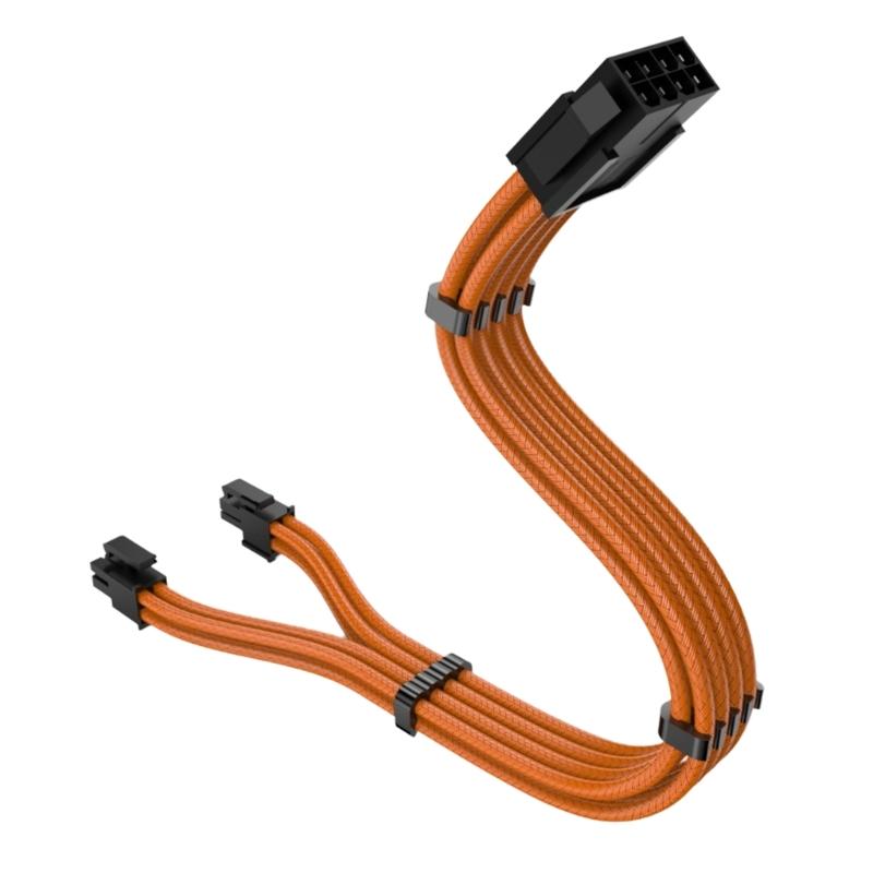 11.8inch CPU 8pin Male to 4+4pin Detachable Male Power Adapter Cable For Modular