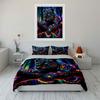 Colorful Leopard Art Set Décor Soft Comfortable Duvet Cover Bedding Set Included 1*Duvet Cover & 2*Pillowcases, Gift