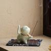 Incense Stick Holder Adorable Cartoon Multifunctional Cat Shape Ceramic Incense Holder for Home
