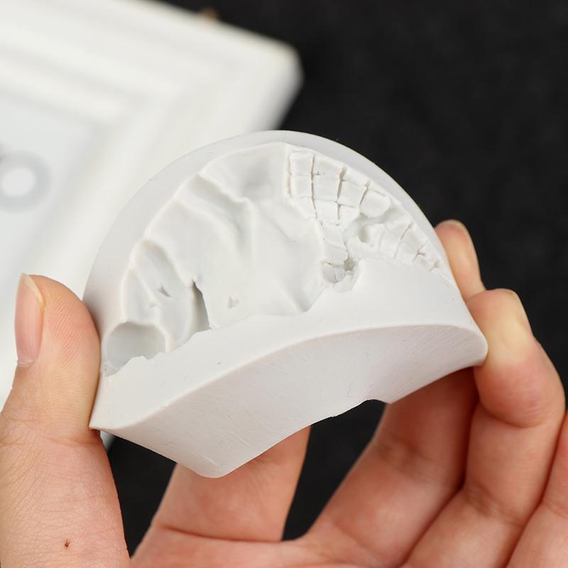 Molde de silicona para tarta de cumpleaños de bebé con forma de cono de helado y dulce de chocolate