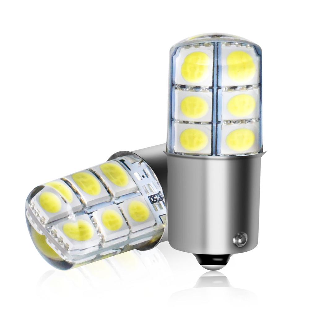 2/10 Pieces of 1156 BA15S P21W 1157 BAY15D P21/5W S25 G18 Grade A LED 5050 Chips Brake Light Bulbs Reverse Parking Turn Signals Bulbs 7