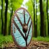 Medieval Viking Wooden Shield Battle-Ready Ragnar Style Round Handmade Norse Warrior Shield