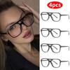 1/4pcs Pilot Sunglasses Women Double Bridge Oversized Square Goggles Classic Designer Eyewear UV400