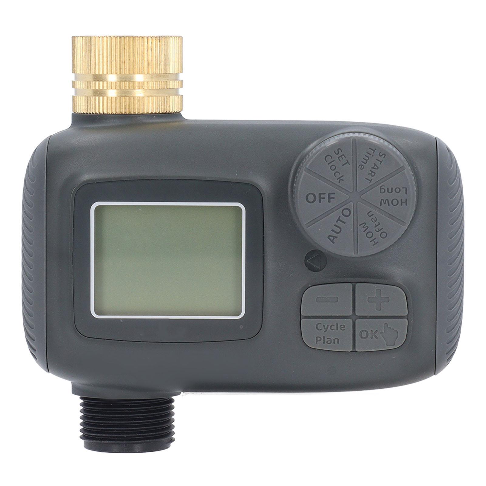 

Таймер для шланга, латунь, 34 дюйма, вход, 1 выход, IP55, водонепроницаемый ЖК-дисплей для автоматического полива садового разбрызгивателя