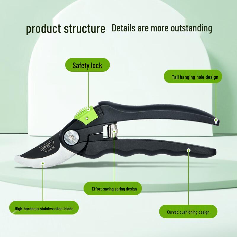 Deli 8-inch Garden Pruning Shears