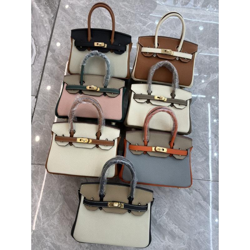 Neue erste Schicht Litschi-Muster Rindsleder Farbabstimmung und Farbkontrast, Handtasche aus echtem Leder, Europäische und Amerikanische Messenger-Damenhandtasche