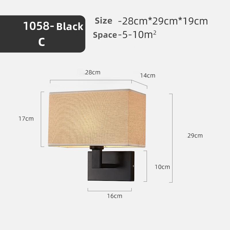 Modern LED Wall Lamp with 360° Rotation Spotlight Nordic Bedroom Wall Light for Reading Bedside Living Room Decoration 12W