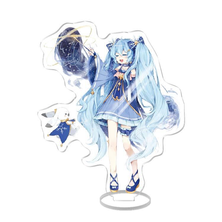 Anime Acrylic Stand Double Sided Artwork  Hatsune Miku Sakura Miku School Campus Figure Merchandise Otaku Collection