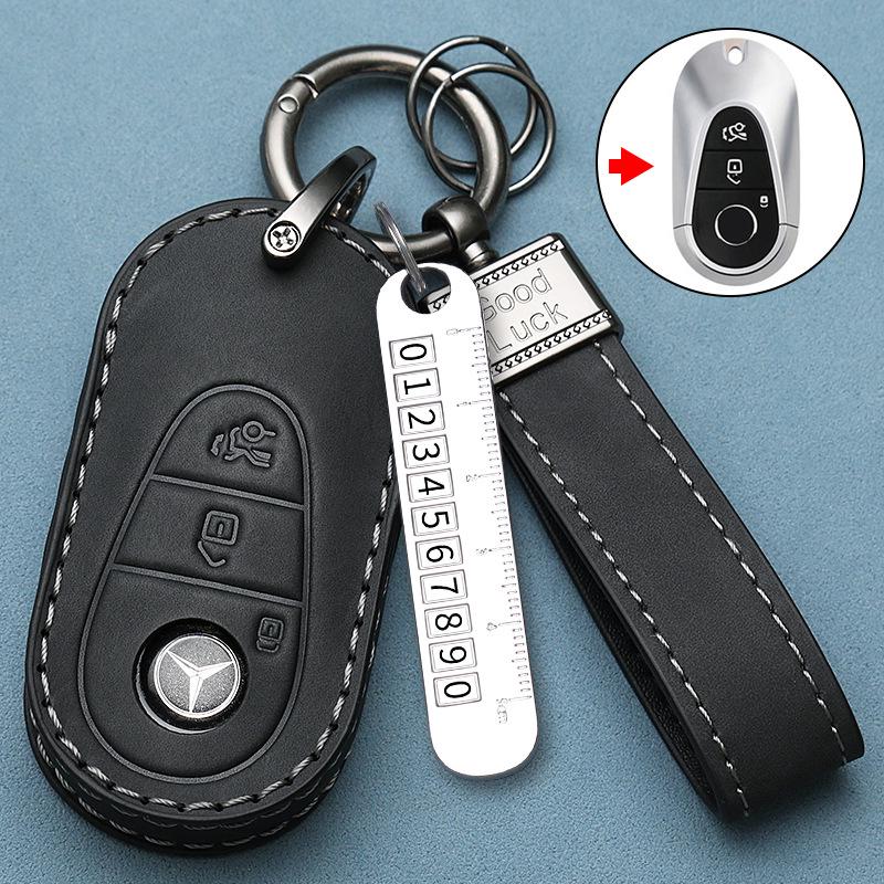 Premium Key Case for Mercedes E300L, C260, GLC, C200, A-Class, S-Class