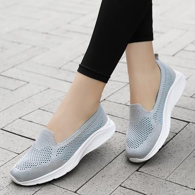 2025 One-pedal Flat-soled Mother Shoes Middle-aged and Elderly Non-slip Soft-soled Socks Shoes Women's Outdoor Casual Walking Shoes