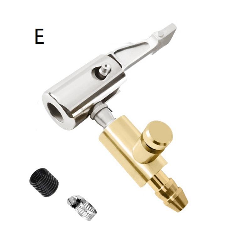 Universal Tire Inflator Air Chuck Quick Connect Valve Nozzle Lightweight Design for Travel Car Bike Tire Inflation