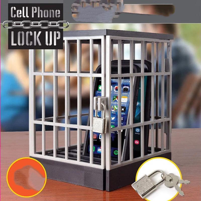Xiaomi 2026 Mobile Phone Jail Cell Prison Lock Up Safe Smartphone Home Table Gadget Quality Storage Box Locking Cage Party Storage