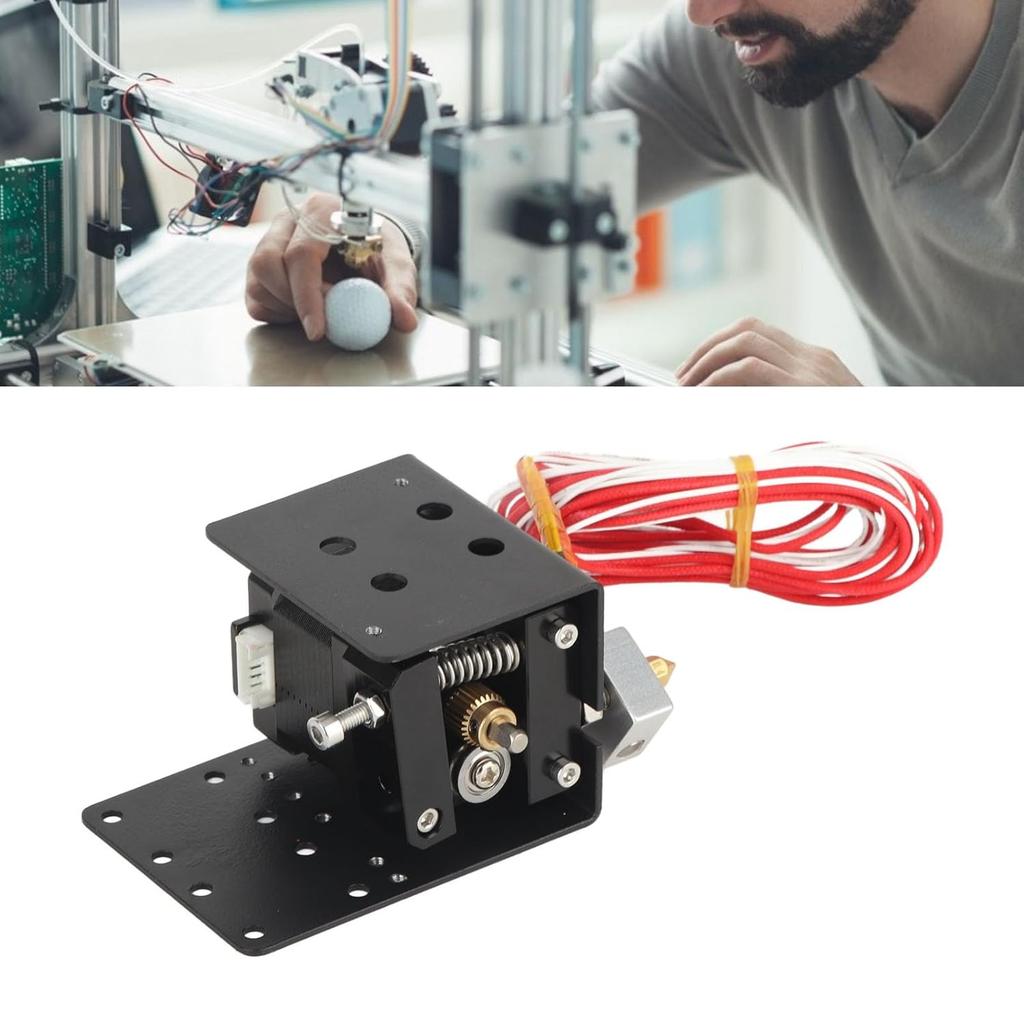 Anet A8 Plus 3D Printer Hotend Nozzle Head 0.4mm with 42 Step Motor, Metal Structure, PLA ABS Compatible