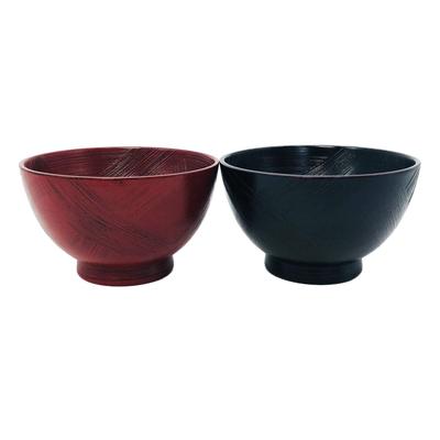 Wooden Soup Bowls, Pair, Miyako, 4E-143
