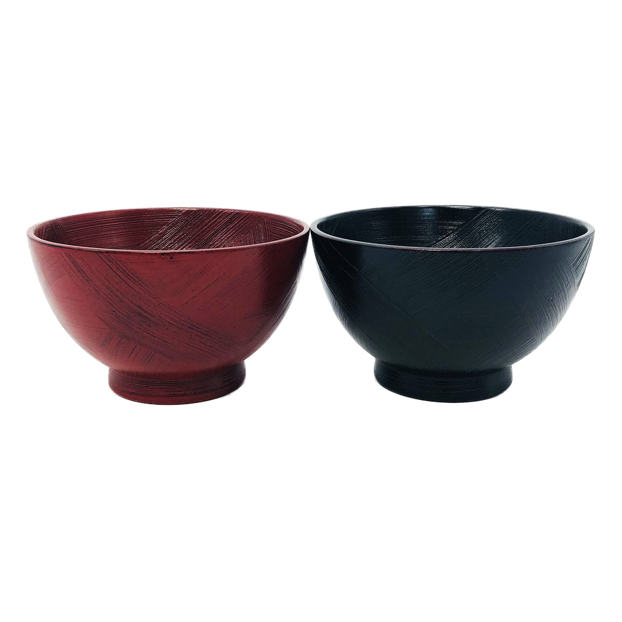 

Maeju Lacquerware Wooden Soup Bowls, Pair, Miyako, 4E-143