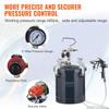 Spray Paint Pressure Pot Tank, 10L/2.5gal Air Paint Pressure Pot, 1.5mm+4mm Two Nozzles Two Spray Paint Guns for Industry Home Decor Architecture