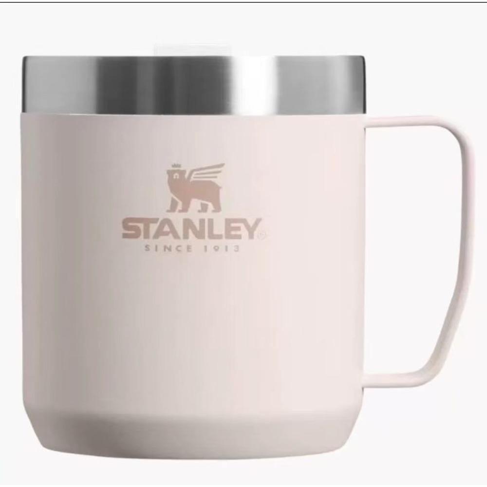 STANLEY 12.5oz (370ml) Adventure Series Insulated Mug with Handle - Stainless Steel Vacuum Thermal Cup for Coffee & Tea, Hammer Green/Black/White/Pink