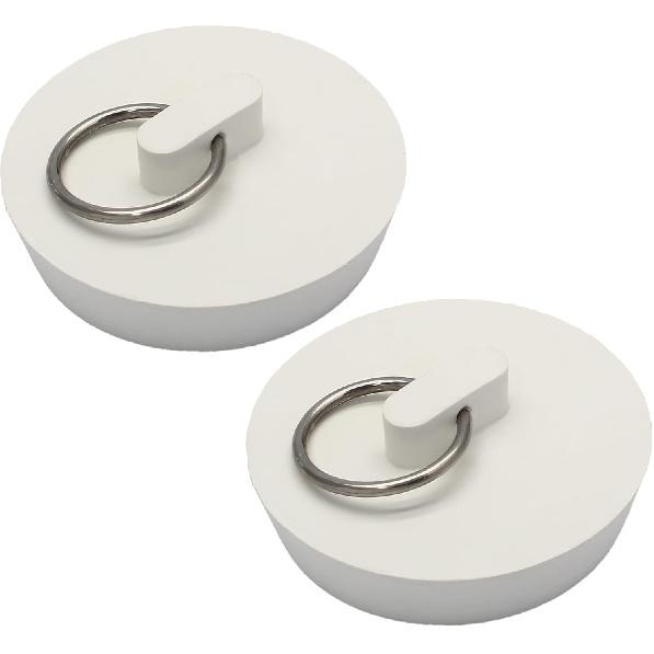 Luomorgo 2 Pack Rubber Drain Stopper - Fits 1-3/4 Inch to 1-7/8 Inch Leak-Proof Plugs for Bathtub & Kitchen Sink, Heavy Duty Bath Tub Seal with