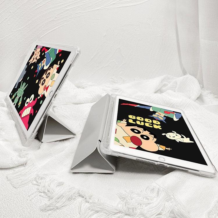 Capa para iPad para iPad 2021 Capa para iPad Pro 11 2020 10.2 7/8ª geração Capa 2018 9.7 5/6ª Air 3 4 5 Capa tripla dobrável para iPad 11 Polegadas Estojos para lápis