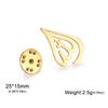 LIKGREAT Arabic God Brooch for Women Men Stainless Steel Pin Allah Symbol Religious Jewelry Amulet Muslim Gift