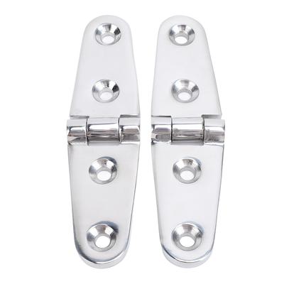 1 Pair Boat Strap Hinges Stainless Steel 4.06x1.06in Flush Mount Heavy Duty Deck Hatch Hinge Marine Mount Door Hinges