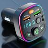 1pcs MP3 Player FM Transmitter Wireless Car with Type C PD 18W 3A Fast Charging and Handsfree Calling for IPhone Xiaomi Samsung