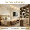 Self-Adhesive Skirting Wall Stickers 5m Stain Resistant Baseboard Trim for Living Room Dining Area Wall Decoration