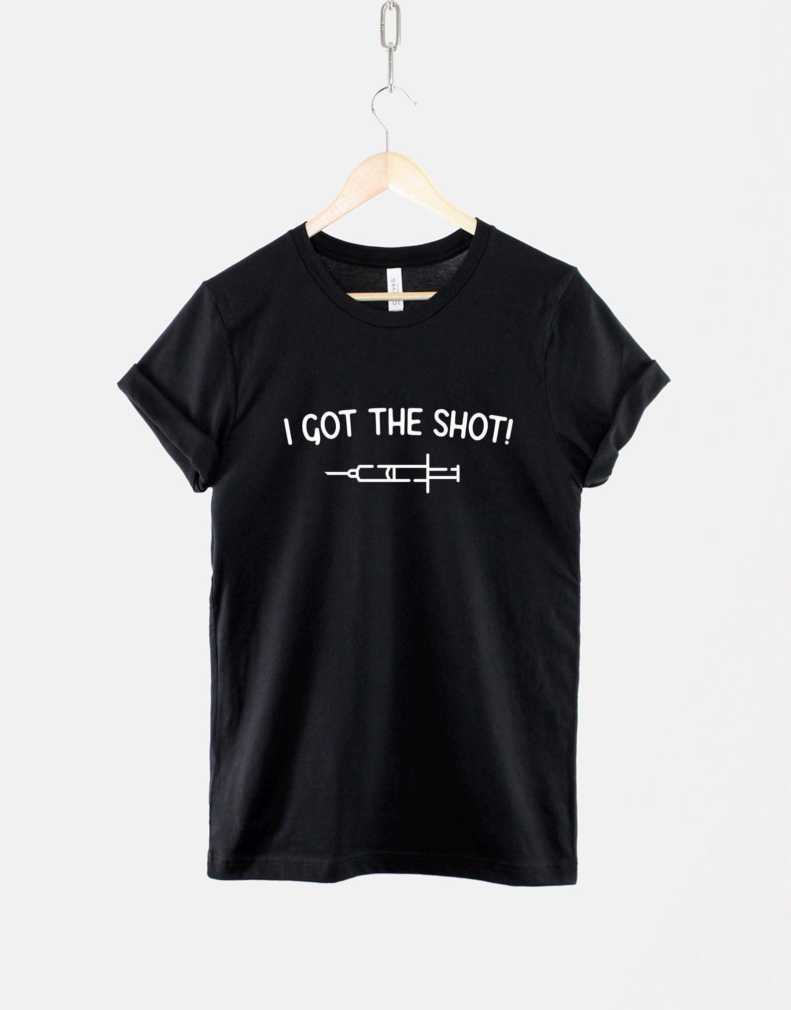 Vaccinated Shirt, I Got The Shot Graphic Tee, Fauci Ouchie Vaccine Gift L
