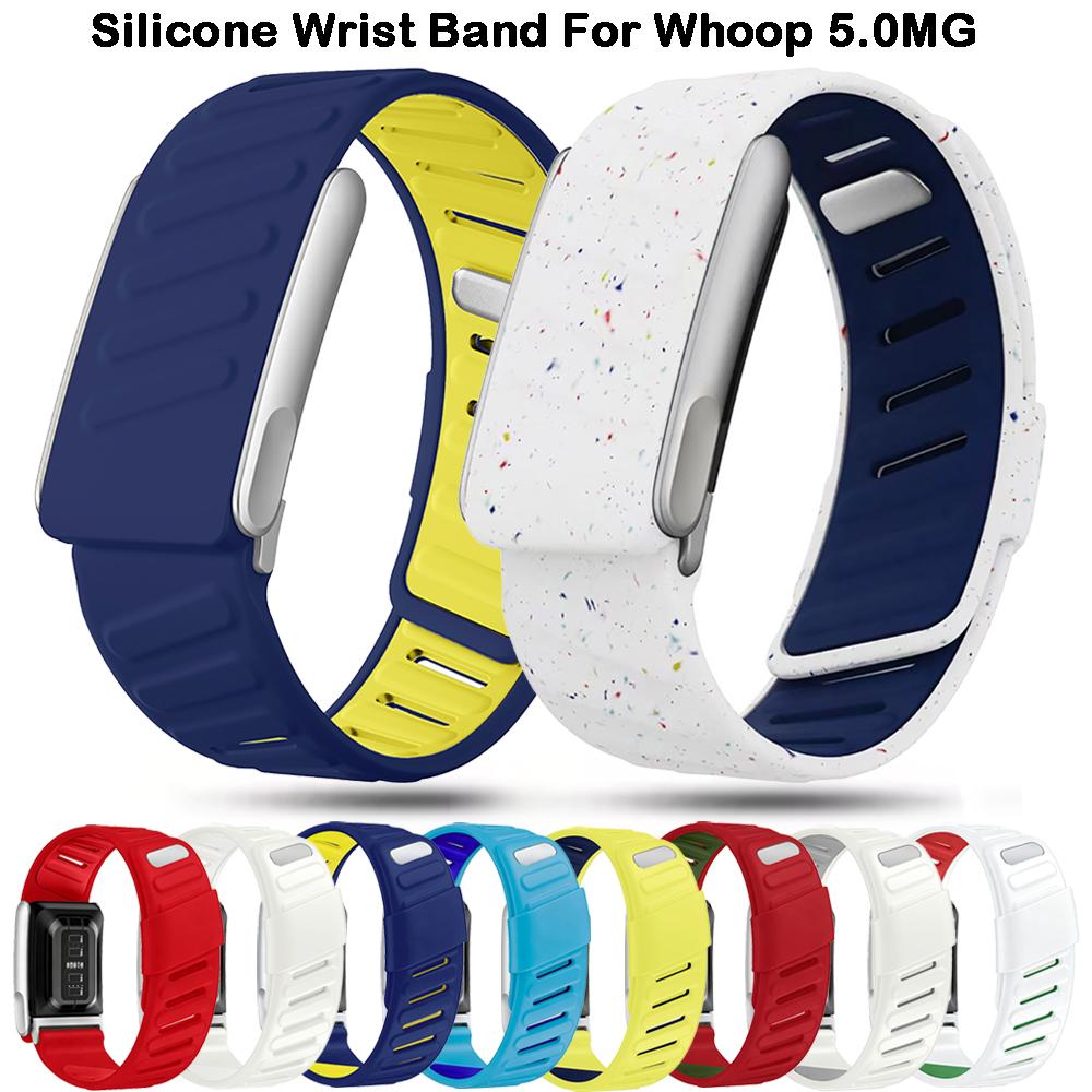 Soft-Touch Silicone Watch Strap For WHOOP 5.0 MG Wristband Waterproof Sweatproof Replacement Bracelet Band Accessories