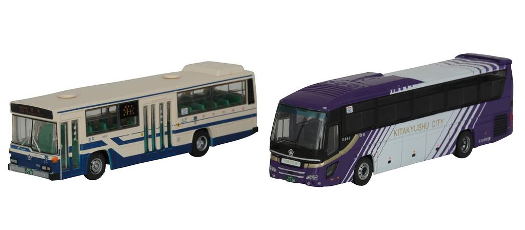 The Bus Collection Bus Collection Kitakyushu City Transportation Bureau 90th Anniversary Municipal Bus Set of 2 Diorama Supplies First Order Limited