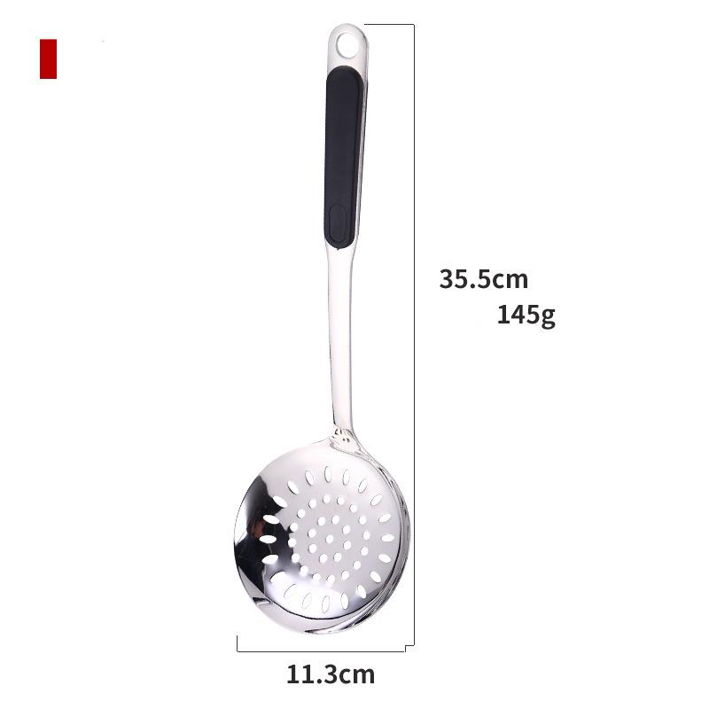 HANYANG Edelstahl-Rührspatel, Suppenlöffel, großer Trichter, Küchenutensilien, Verbrühschutz, Kochspatel, Suppenlöffel