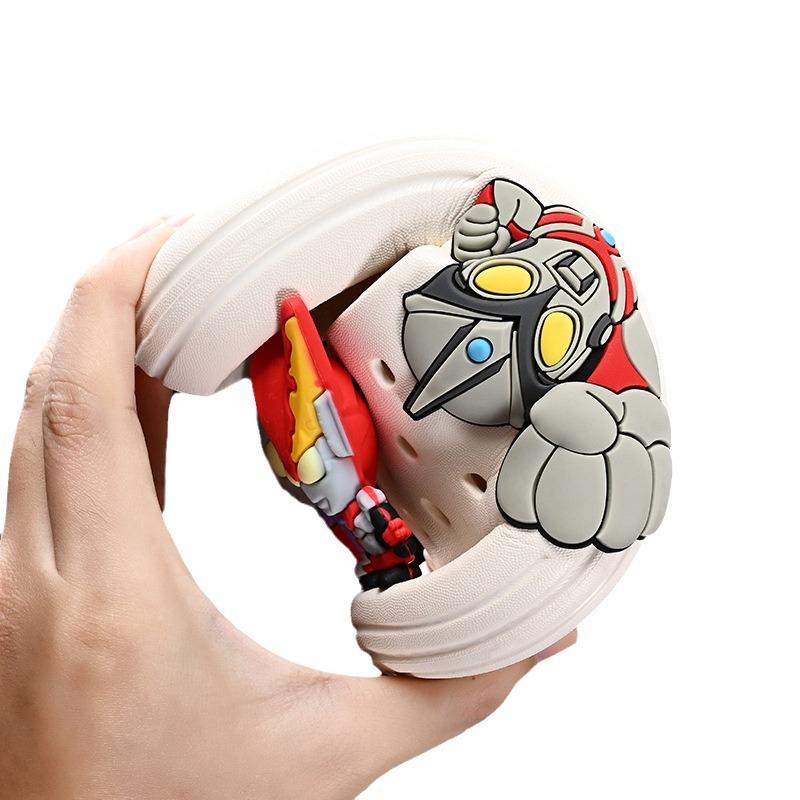 Comfortable And Versatile Boys Cartoon Slippers With Nonslip Eva Sole Ideal For Home And Casual Summer Outings