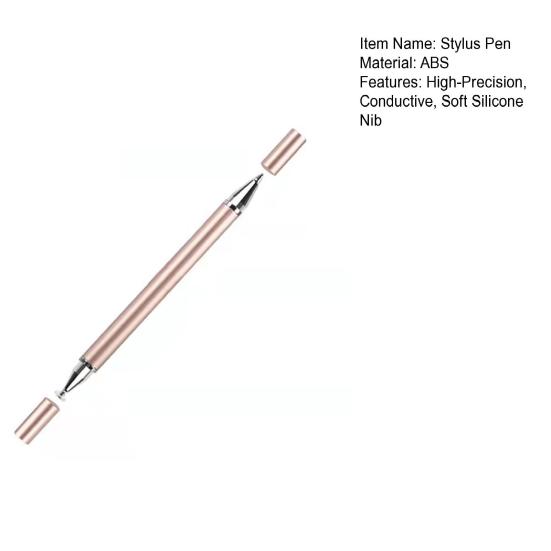 Capacitive Pen Dual Heads Precise Positioning High Sensitivity Multi-function Conductive Smooth Writing Portable Universal Tablet PC Phone Pencil