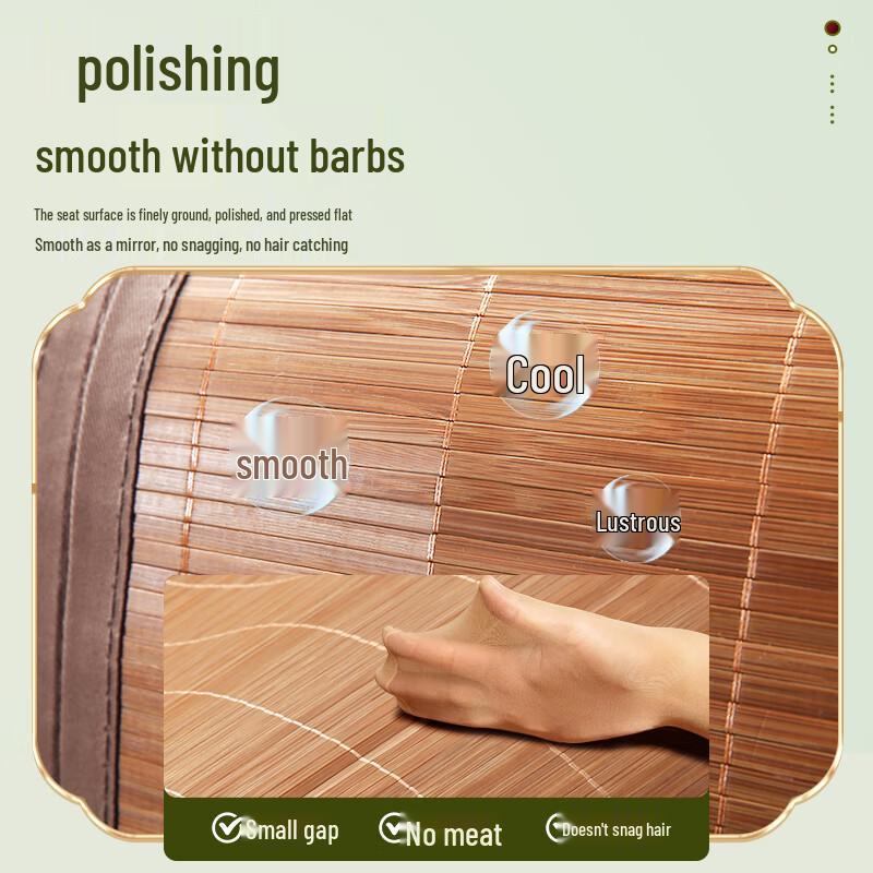 Jianli Foldable Double-Sided Carbonized Bamboo Cooling Mat