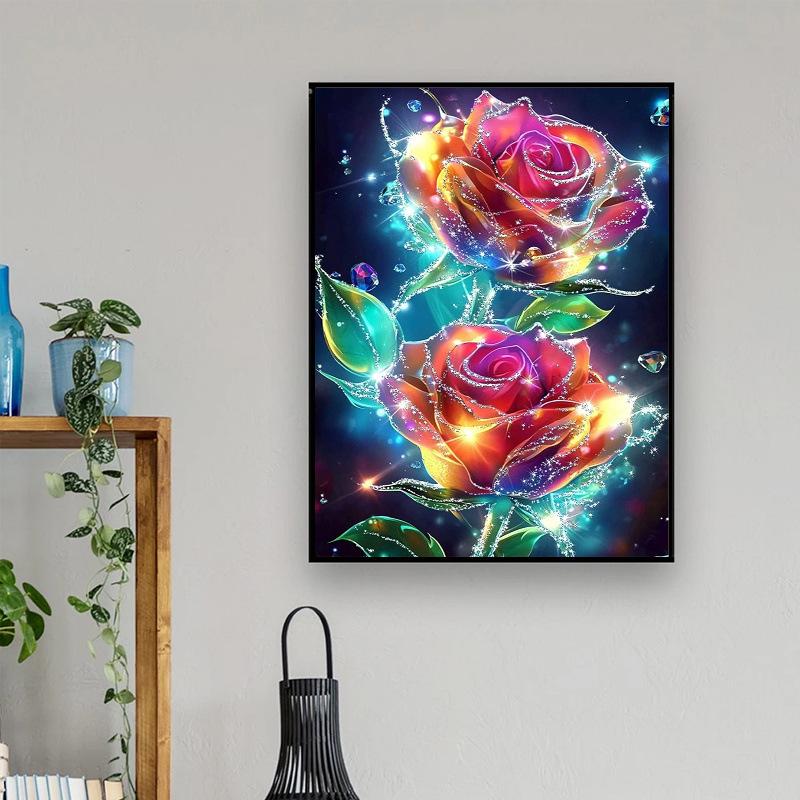 5D Diamond Painting, Flower Animal Sticker Diamond Cross Stitch Decorative Painting